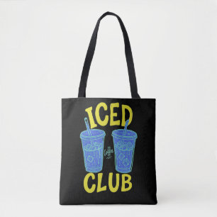 Eis Kaffee Club Sommer Blau Gelb Kaffee Liebhaber