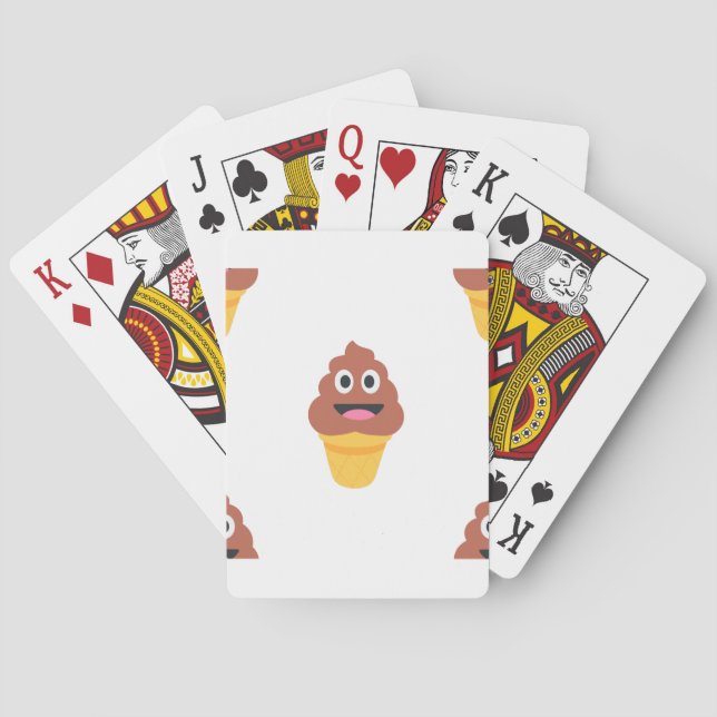 Eis-Kegel pooji Spielkarten (Rückseite)