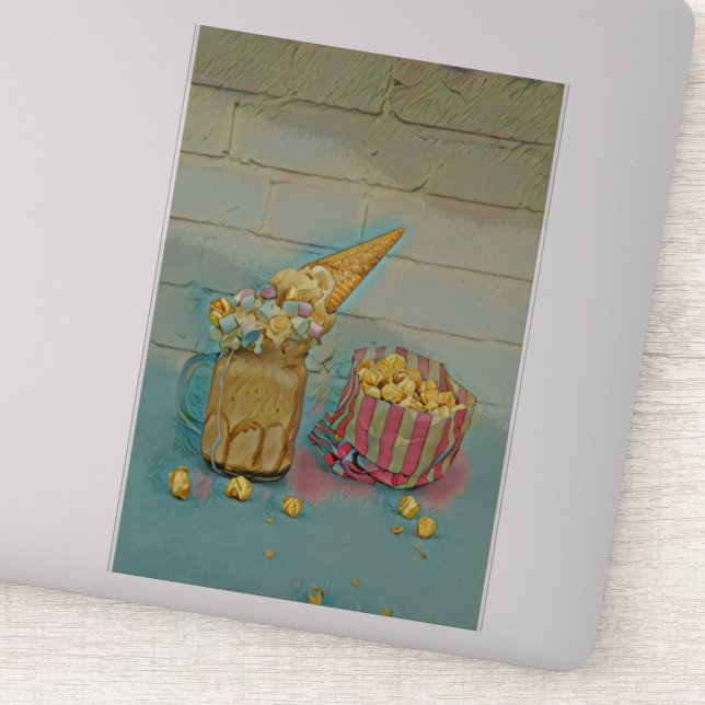 Eis-Lieblingsgeschenk Aufkleber (Detail)