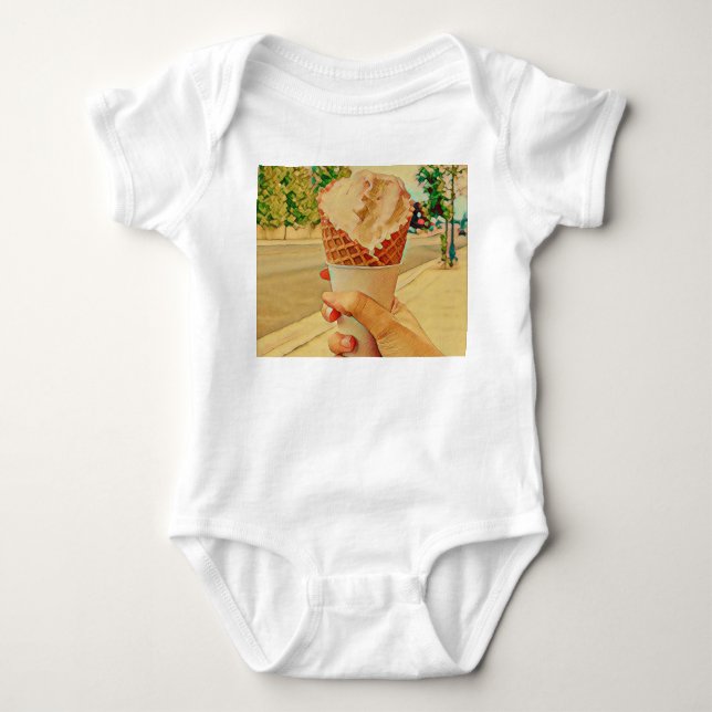 Eis-Lieblingsgeschenk Baby Strampler (Vorderseite)