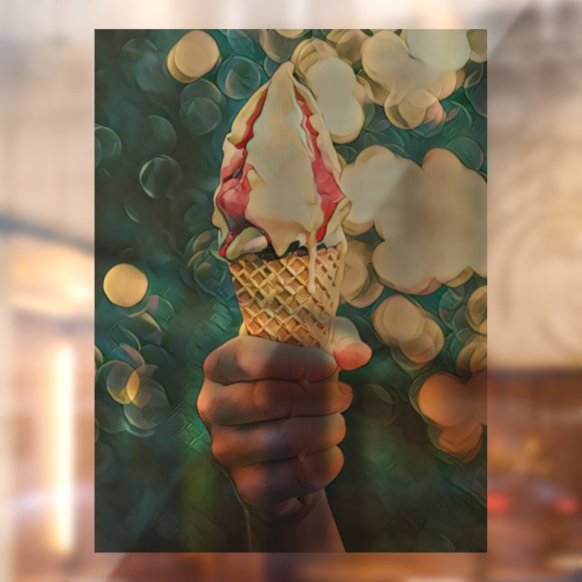 Eis-Lieblingsgeschenk Fensteraufkleber (Blatt 2)