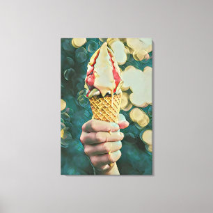 Eis-Lieblingsgeschenk Leinwanddruck