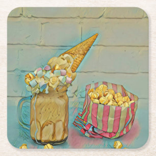 Eis-Lieblingsgeschenk Rechteckiger Pappuntersetzer