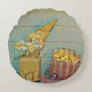 Eis-Lieblingsgeschenk Rundes Kissen