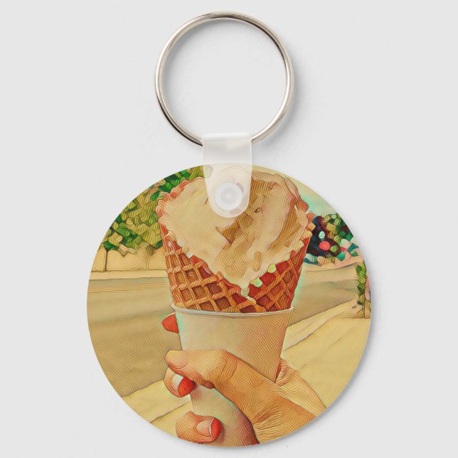 Eis-Lieblingsgeschenk Schlüsselanhänger (Vorderseite)