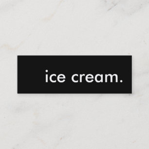 Eis. Mini Visitenkarte