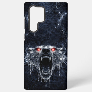 Eis polar bear rote Rubinaugen glasig  Samsung Galaxy Hülle