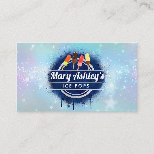 Eis-Pop - Visitenkarten Visitenkarte (Vorderseite)