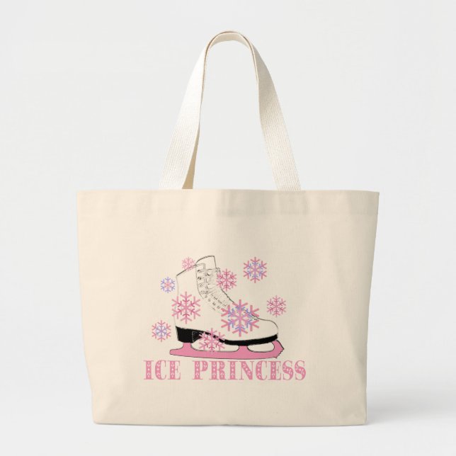 Eis-Prinzessin Skate Jumbo Stoffbeutel (Vorne)