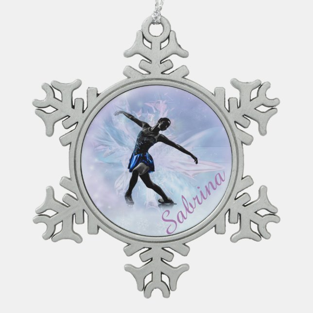 Eis-Prinzessin Snowflake Ornament (Vorderseite)