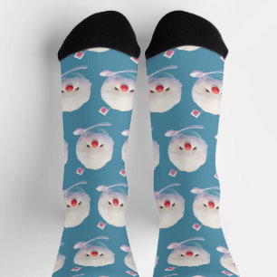 Eis-Puppy – Sommer-Bichon-Muster Socken