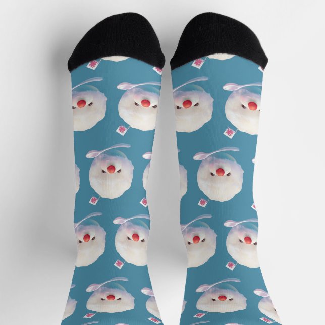 Eis-Puppy – Sommer-Bichon-Muster Socken (Oben)