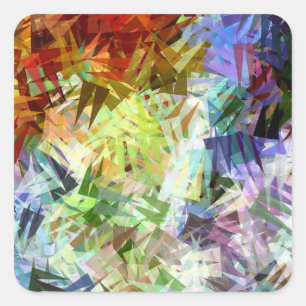 EIS QUADRATISCHER AUFKLEBER