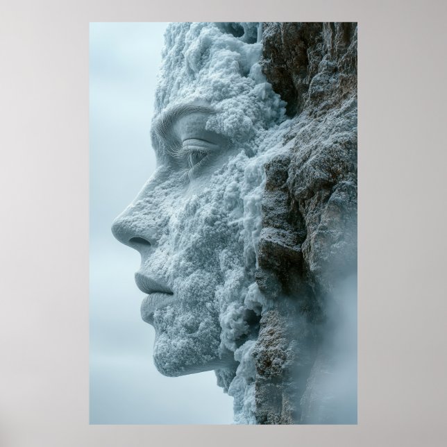 Eis Queen Mountain Double Exposure Poster (Vorne)
