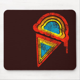 Eis Retro Regenbogen Mousepad