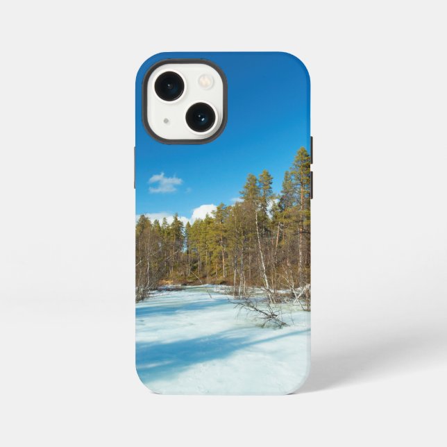 Eis & Schnee | Winterlandschaft iPhone Hülle (Rückseite)