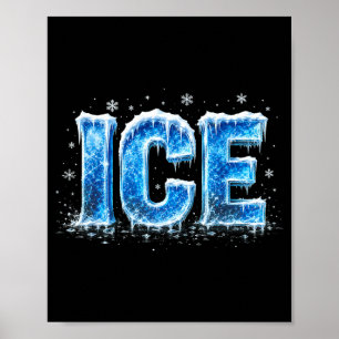 Eis-Shirt Kinder Männer Frauen Feuer- und Eis-Kost Poster