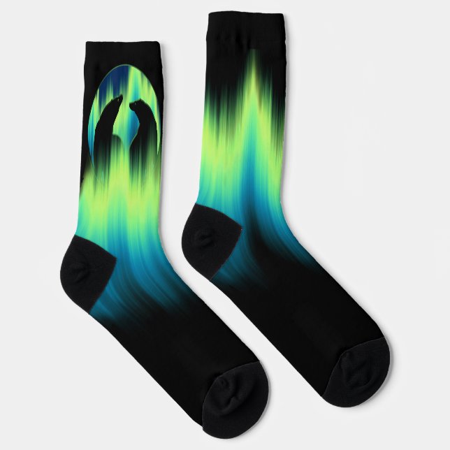 Eis Sidder Socken Aurora Bären Kunst Socken Anpass (Rechts)