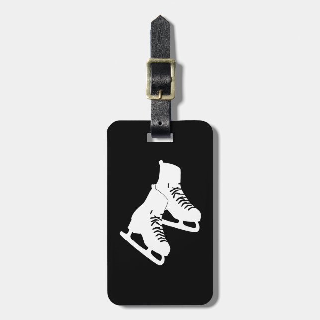 Eis-Skate-Gepäck-Umbau-Schwarzes Gepäckanhänger (Vorderseite vertikal)