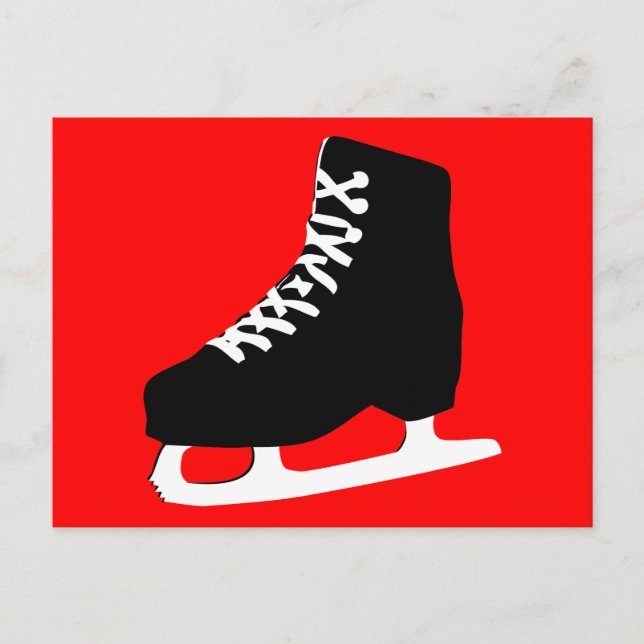 Eis-Skate Postkarte (Vorderseite)