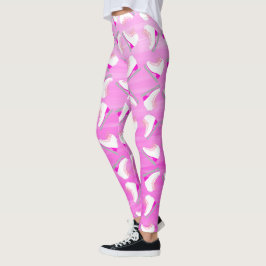 Eis Skate rosa Muster Abbildung Skaten Ombre Leggings