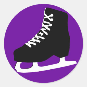 Eis-Skate Runder Aufkleber