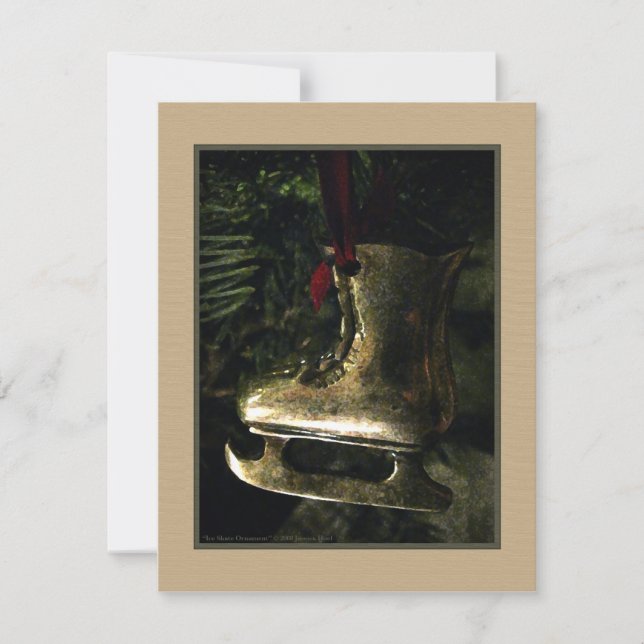 Eis-Skate-Verzierungs-Einladung Einladung (Vorderseite)