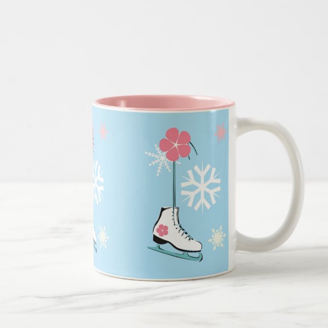 Eis-Skate Zweifarbige Tasse (Rechts)
