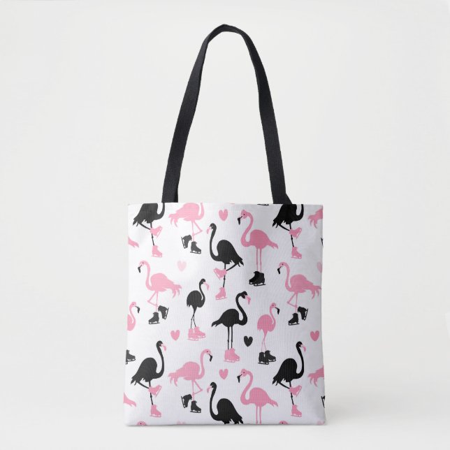 Eis-Skaten-Flamingos (Vorderseite)