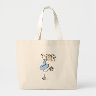 Eis-Skaten-Mädchen in der blauen Tasche