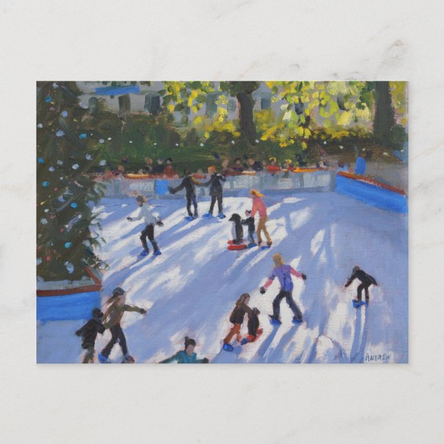 Eis Skaten Natural History Museum 2014 Postkarte (Vorderseite)