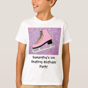 Eis-Skaten-Party, rosa Skate T-Shirt