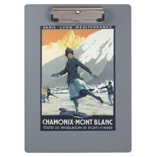 Eis-Skaten - PLM olympisches Promo-Plakat Klemmbrett