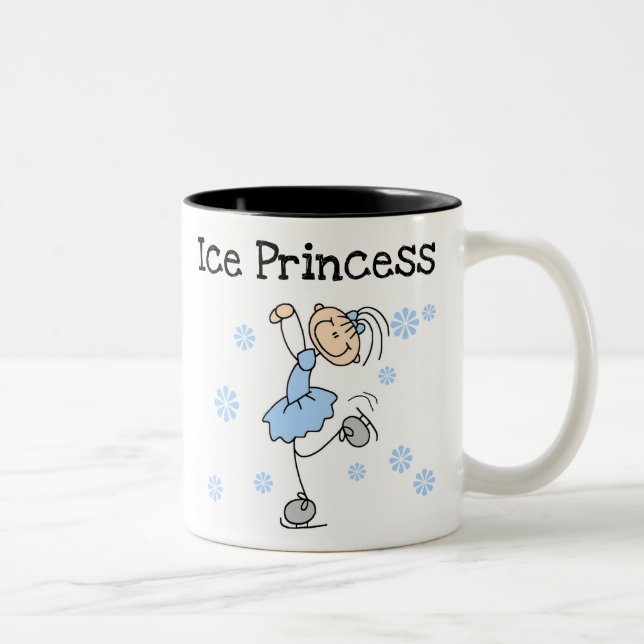 EIS-SKATEN-PRINZESSIN ZWEIFARBIGE TASSE (Rechts)