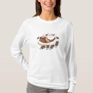 Eis-Skaten Sankt u. Frau Klaus durch Trina Clark T-Shirt
