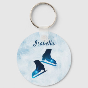 Eis Skaten Schlüsselanhänger Figur Skate Blauste