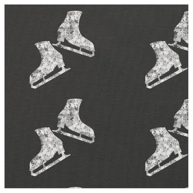 Eis-Skaten - Silver Star-Figur-Skate Stoff (Nahaufnahme)