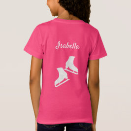 Eis Skaten T - Shirt Figur Skate weiß