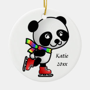 Eis-Skaten-Verzierung Keramik Ornament