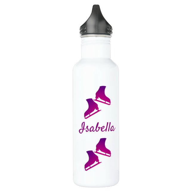 Eis-Skaten-Wasserflasche Skate lila Edelstahlflasche (Links)