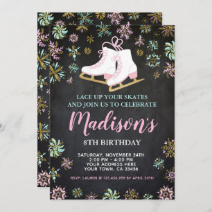 Eis Skaten, Winterwunderland, Halbpension Einladung