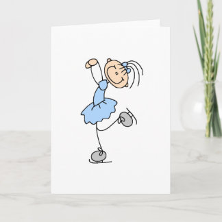 Eis-Skater in der blauen Karte