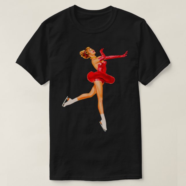 Eis Skater in Rot T-Shirt (Design vorne)