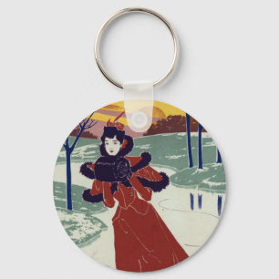 Eis-Skater Schlüsselanhänger