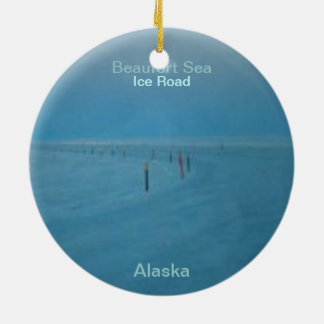 Eis-Straßen-Weihnachten Ornamaent Keramikornament