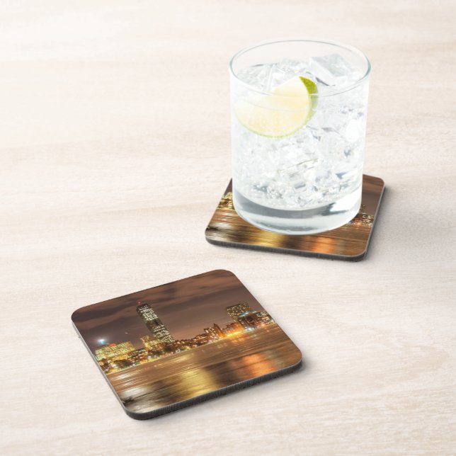 Eis teilweise geschmolzen auf Charles River in Untersetzer (Rechte Seite)