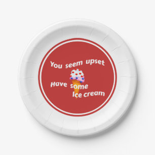 Eis trinken pappteller