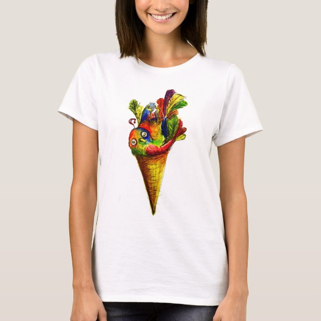 Eis tweetet Kegel T-Shirt (Vorderseite)