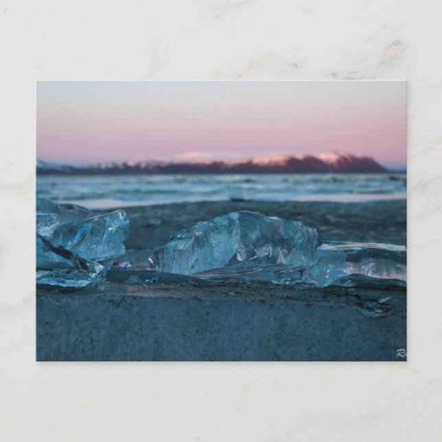 Eis und Berge, Postkarte (Vorderseite)