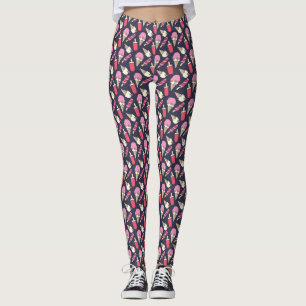 Eis- und Lollipopmuster-Leggings Leggings